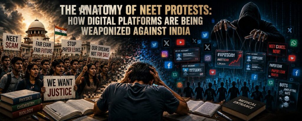 The Anatomy of NEET Protests: How Digital Platforms are being Weaponized against India